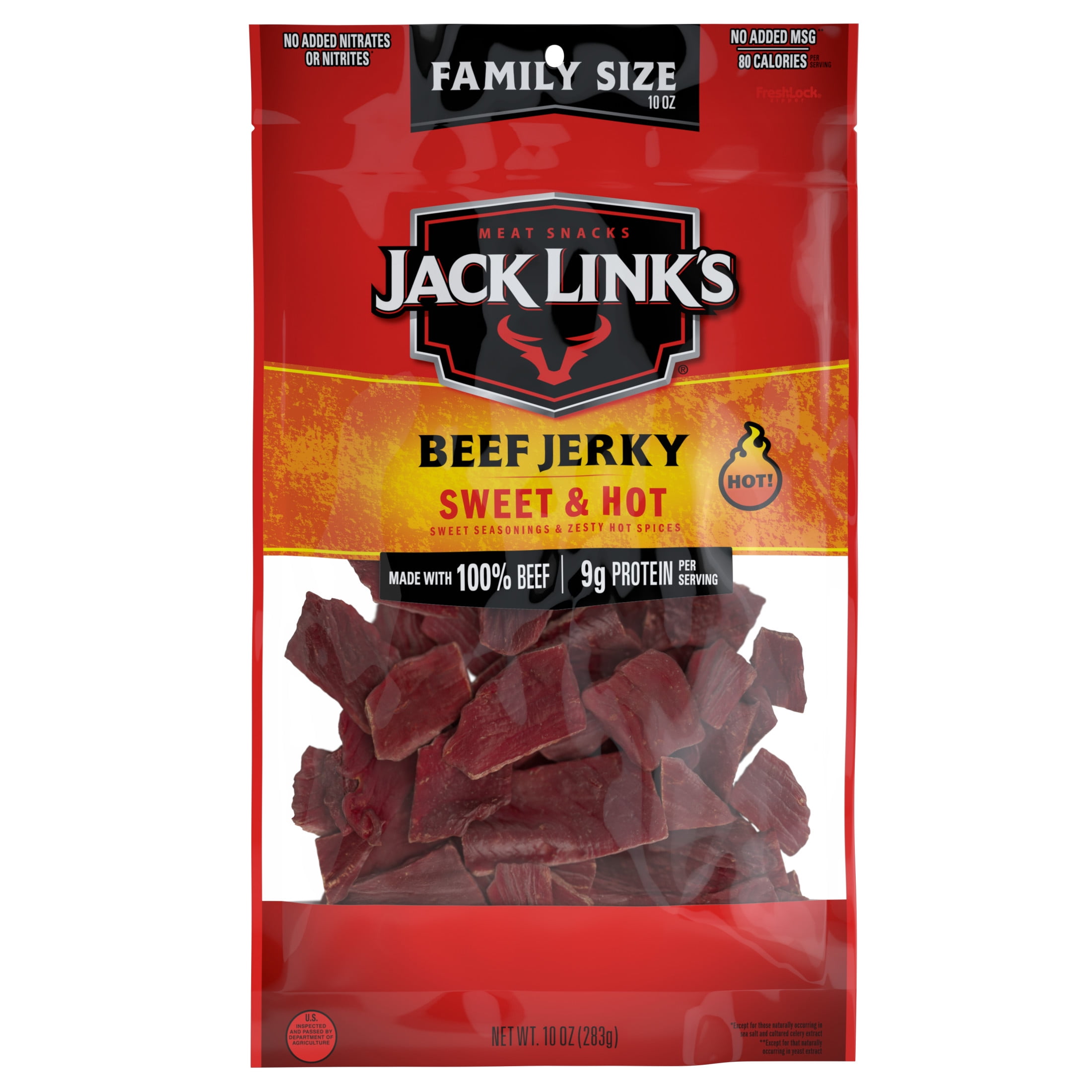 (8 pack) Jack Link's Sweet and Hot Beef Jerky, 10 Ounce