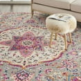 thumbnail image 4 of Nourison Passion Grey/Multicolor 6'7" x 9'6" Area Rug, Traditional, Persian, Bed Room, Living Room, Dining Room, Kitchen, , Easy Cleaning, Non Shedding (7' x 10'), 4 of 10