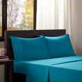 thumbnail image 3 of Microfiber All Season Soft Touch Sheet Set Comfort Classics, Twin XL, Teal, 3 of 6