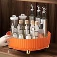thumbnail image 4 of Bandejas de almacenamiento giratorias Caja de almacenamiento antideslizante Bandeja Accesorios para el hogar (Naranja M) Ehuebsd Libre de BPA, 4 of 7