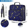 thumbnail image 3 of Night Sky Constellations Stripes Lines Zipper Binder Bag 3 Ring Binder Bag,Large Capacity Durable Binder Organizer Bag, 3 of 8