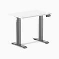 thumbnail image 1 of Desky Dual Mini Sit Stand Desk - White / 32 x 20 inches / Space Grey, 1 of 10