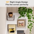 thumbnail image 6 of 5-Tier Corner Bookshelf with 2 Drawers, 66.9-Inch Tall Corner Bookcase Shelf, Modern Simple Corner Storage Cabinet Display Rack Shelf for Living Room, Home Office (White), 6 of 9
