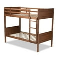 thumbnail image 6 of Bowery Hill Walnut Brown Finished Wood Twin Size Bunk Bed, 6 of 7