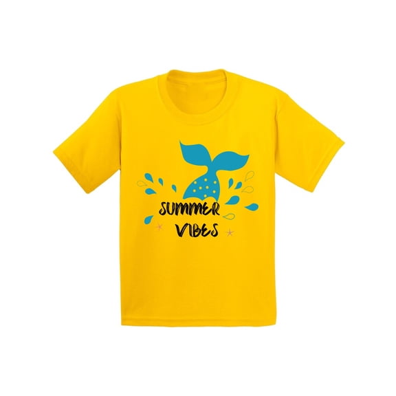 Awkward Styles Summer Youth Shirt Summer Vibes Shirt for Kids Beach T Shirt for Boys Beach Shirts for Girls Summer T-Shirt for Children Summer Vibes Gifts for Little One Summer Clothing for Children