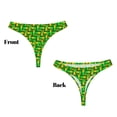thumbnail image 3 of Balery Corn 4 Tangas de Algodón para Mujer con Estampado – Ropa Interior Sexy, Transpirable, G-string-3X-Large, 3 of 6
