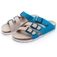 thumbnail image 2 of Correa de Contraste de las Mujeres Zapatillas de Corcho Diapositivas Moda para Sandalias de Playa de Arena Casual Cómoda Flip Flop Xishao ropa, 2 of 2