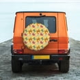 thumbnail image 4 of Haiem Spare Tire Cover , Wheel Cover with Sea and Sand printed, Camper Spare Tire Cover Fit for Jeep Wrangler Rv SUV Truck Travel Trailer-17 inch, 4 of 9