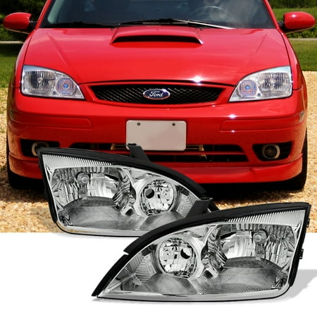 - Fit 2005 2006 2007 Ford Focus Left + Right Side Headlights Head Lamps Assembly