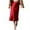 A-Red51, variant on XIAOCHA Women's Satin Skirt High Waisted Midi Skirt Silky Elegant office Skirts