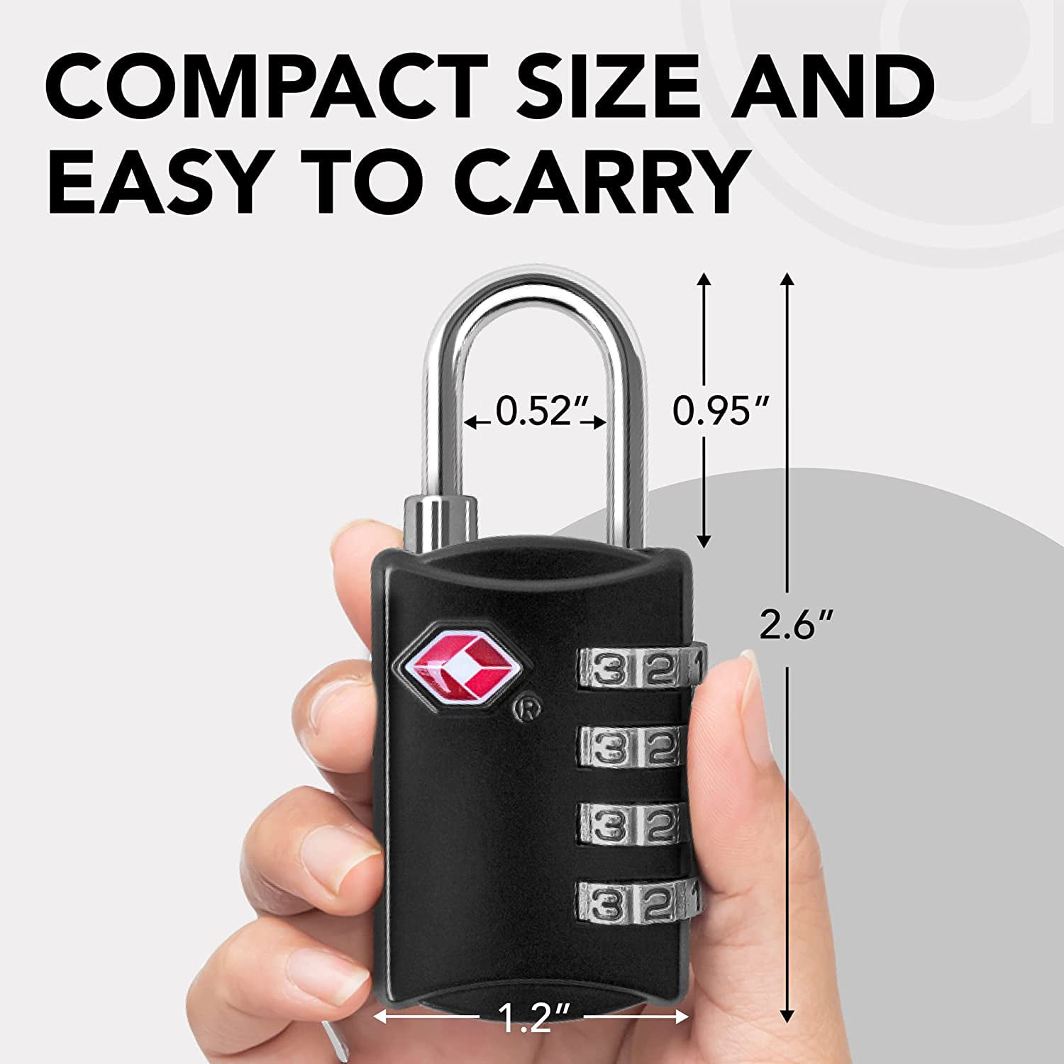 TSA Approved Luggage Locks with Steel Cable 4 Digit Combination Lock with Inspection Indicator Keyless Padlock for Suitcase Backpack Baggage 2 Pack 