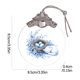 thumbnail image 2 of Uuiauoio Glass Easter Ornament 2D Flat Pendant with Bunny Egg Designs for Tree Gift Basket Filler Holiday Party Decorations Keepsake, 2 of 5
