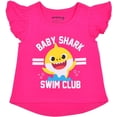 thumbnail image 2 of Baby Shark, Daddy Shark and Mommy Shark Girls 3 Piece 2 Short Sleeve Tee and Short Set, Toddler, 2 of 6