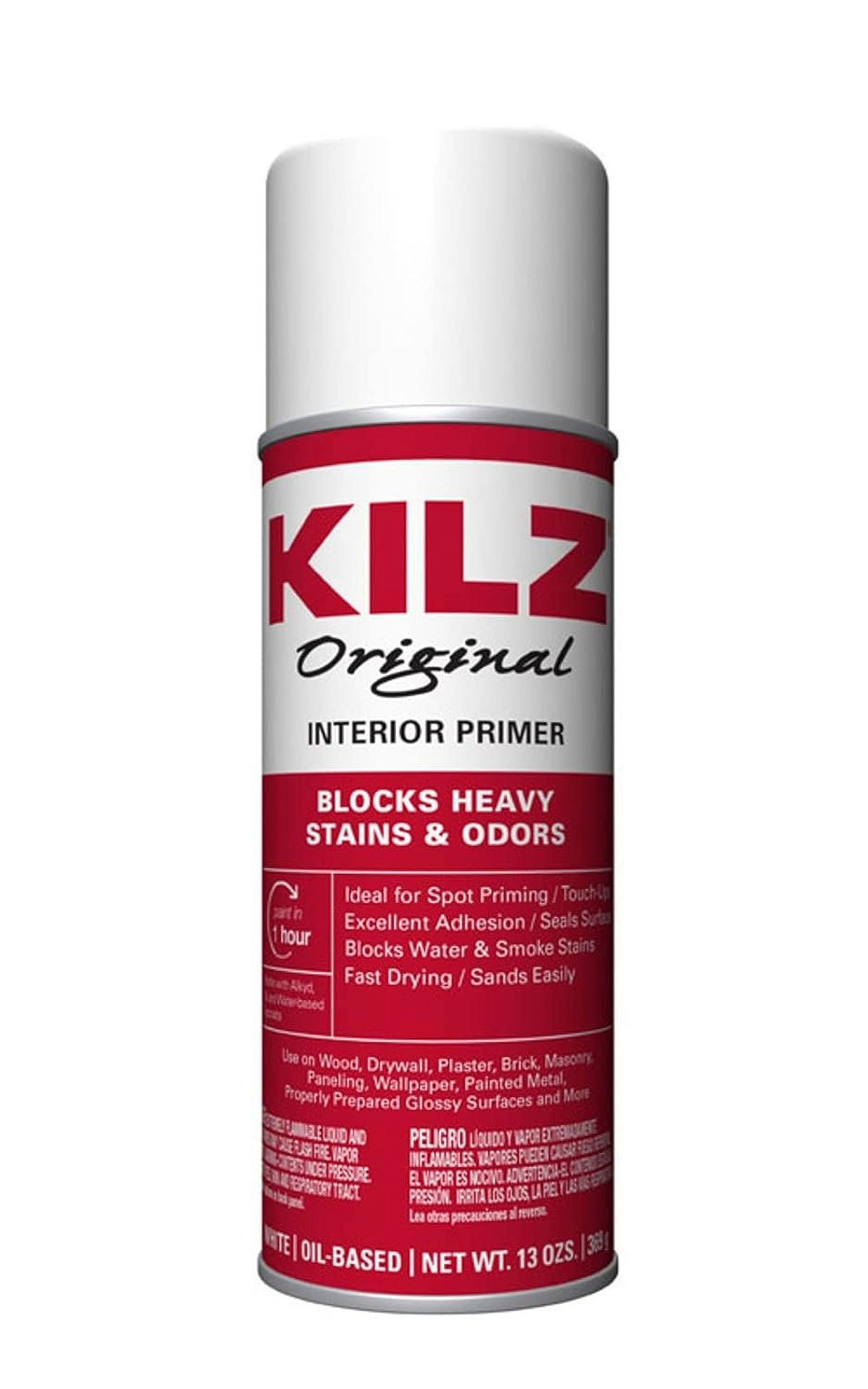 KILZ White Original Flat Oil-Based Paint Primer, 13 oz, 12 Pack