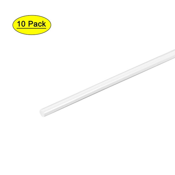 Uxcell 1/16" x 20" Styrene Round Bar Rod for Architectural Model Making DIY ABS Plastic White 10pcs