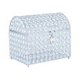 thumbnail image 3 of Estuche para tarjetas de boda,Caja para tarjetas de boda con cerradura Portatarjetas de regalo,Caja para dinero con sobre de boda Cofre del tesoro Boda,Caja para dinero Centro de mesa Tarjetas, 3 of 9