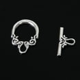 thumbnail image 4 of 20 Conjuntos De Aleación Aplausos De Plata Antiguos Para Joyería Collar Pulsera Maquillaje SM SunniMix Plata tibetana Claps, 4 of 5