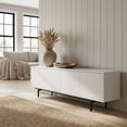 thumbnail image 2 of White Laminate TV Stand with 4 Doors and Modern Design, 2 of 6