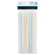 Mainstays Flexible Straws, 60 Count