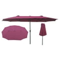 thumbnail image 5 of 15x9Ft Rectangular Double-Sided Patio Umbrella,Market Table Canopy Waterproof Twin Umbrella with Wind Vents,Garden Extra Large Umbrella with Crank Handle,for Garden Deck Backyard Pool Outside Deck, 5 of 6