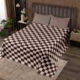 thumbnail image 2 of Erosebridal Checkered Gingham Bedspread Sets Twin Size, Colorful Bed Quilt, Rectangle Geometry Decor, 2-Piece, 2 of 5