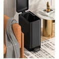 thumbnail image 4 of inoxidable de 6 litros con tapa | Botes de basura para baño en casa u oficina con tapas | Bote de basura de cocina con paso a paso antideslizante | Negro mate, 4 of 5
