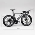 thumbnail image 3 of 1:10 Scale Metal Alloy Diecast Bicycle Mountain TT Bike Model Mini Bicycle Model Decoration Crafts for Home White, 3 of 5