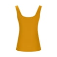 thumbnail image 3 of UPPADA Women's Scoop Neck Ribbed Tank Tops Workout Sleeveless Shirts Summer Casual Flowy Fitted Cami Shirt,Tank Tops for Women Orange,XXL, 3 of 6