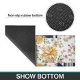 thumbnail image 6 of Pioneer Flower Floral Print Pattern Kitchen Rugs Sets Of 2,Anti Fatigue Kitchen Mat Rugs Non Slip Washable,Decorative Kitchen Floor Mats for Kitchen,Sink,Laundry,17"x30"+17"x47", 6 of 7