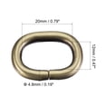 thumbnail image 2 of Unique Bargains Bronze Tone Oval Iron Buckles 10 Pack, 2 of 4