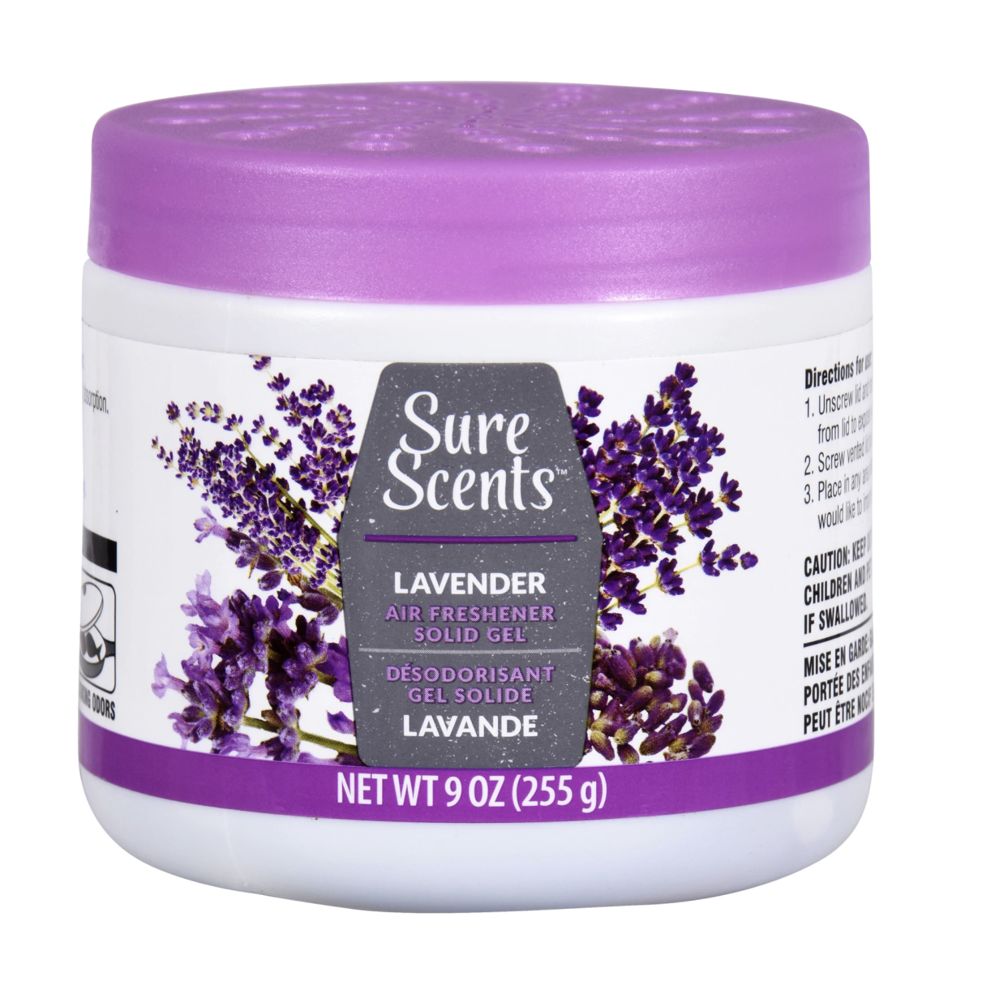 Solid Gel Air Fresheners 9 oz Lavender Odor Eliminator Gel