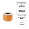 thumbnail image 3 of 4x6 Thermal Labels - 4000 Fluorescent Orange Shipping Labels - Perforated Thermal Transfer Stickers for Zebra Printers - 4x6 Thermal Label Paper, 3 of 5