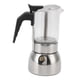 thumbnail image 1 of Cafetera italiana clásica portátil de acero inoxidable resistente al calor de 200 ml para el hogar y la cafetería., 1 of 14