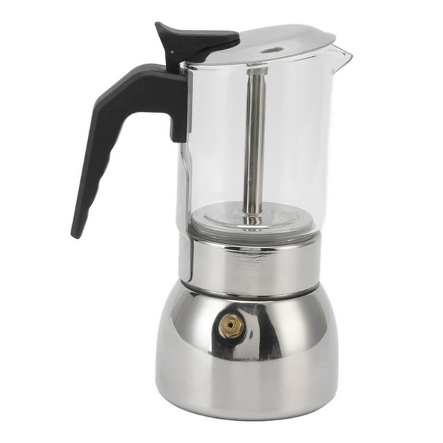 Moka Pot Coffee Maker,Glass Moka Pot Stainless Coffee Maker Moka Coffee Maker Cutting-Edge Features