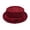 Brick Red, variant on Mens Mesh Fedora Hat Lightweight Breathable Solid Pork Pie Hat Rolled Vintage Panama Sun Hat Grey