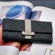 thumbnail image 5 of Bolso grande de mujer con 9 ranuras para tarjetas y ventana para fotos, bolso grande y elegante de piel con compartimento para teléfono móvil y cremallera en negro/azul/verde/gris, negro, 5 of 7