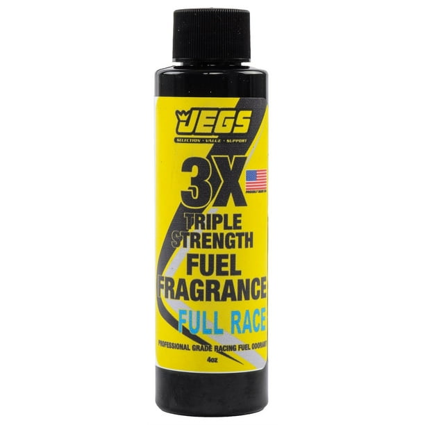 JEGS 63648 Fuel Fragrance Full Race Scented 4 oz. Bottle Safe for All