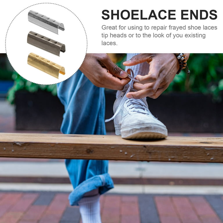 Set Of Seamless Hardest Metal Aglets For DIY Shoelace Repair And  Replacement Includes Lace Tips, Drawstring Hoodie, And String Head From  Mang06, $12.88