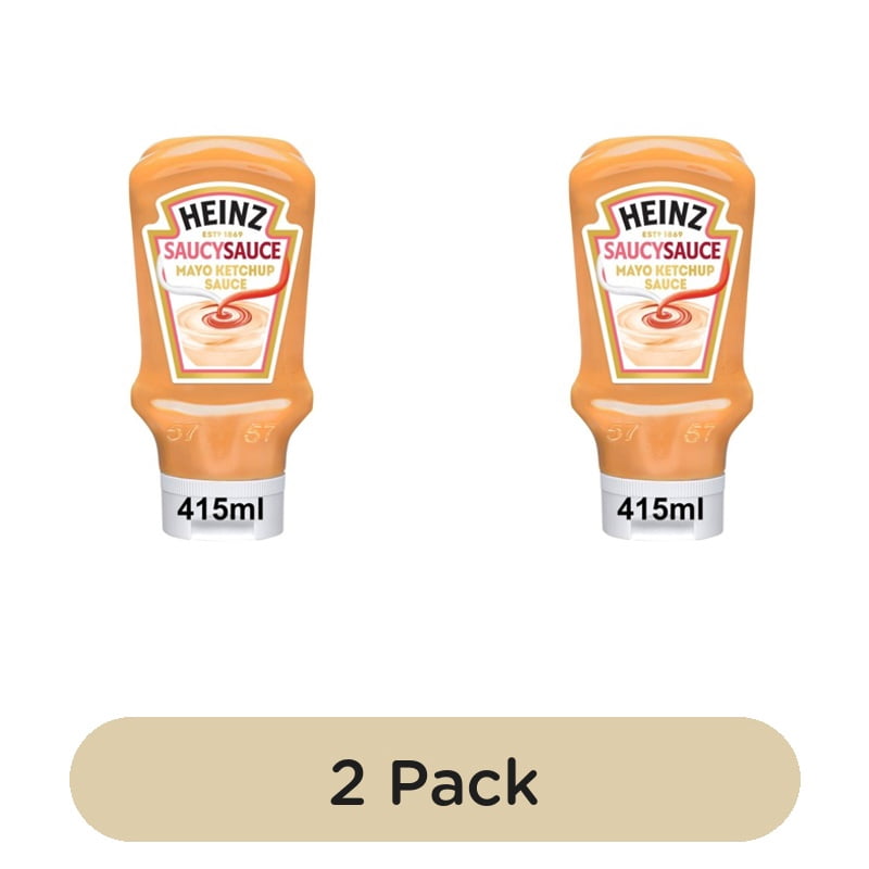 Heinz Saucy Sauce Mayonnaise Ketchup Sauce 425ml, British Import (Pack of 2)