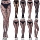 thumbnail image 3 of Pantimedias de verano Medias de rejilla Moda Chica Sexy Patrón Jacquard Encaje Hueco Vintage, 3 of 6