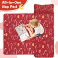 thumbnail image 4 of Red Christmas Candy Cane Pattern Toddler Nap Mats for Kids Preschool,50"x20" Sleeping Mat Bag or Kids,Toddler Sleeping Bag,Toddler Nap Mat or Daycare, 4 of 6