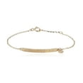 thumbnail image 3 of AVORA 10K Yellow Gold "I Love you" Simulated Diamond CZ Bracelet : 5.5", 3 of 3