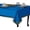 Blue, variant on Black Lined Sari Fabric Tablecloth Golden Borders 60 X 102 in