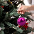 thumbnail image 3 of Fllostpr 24PC Bright Sparkling Christmas Ball Ornament Set, Shatterproof Hanging Decor for Xmas Tree Wreath Garland Party Home, Purple 1.6", 3 of 3