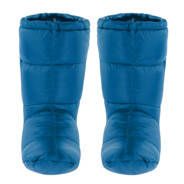 Zapatillas de plumón impermeables, cómodo para los pies para la tienda, Calcetines para botas, con bolsa de almacenamiento, Zapatos antidesli Macarena Zapatillas de plumas