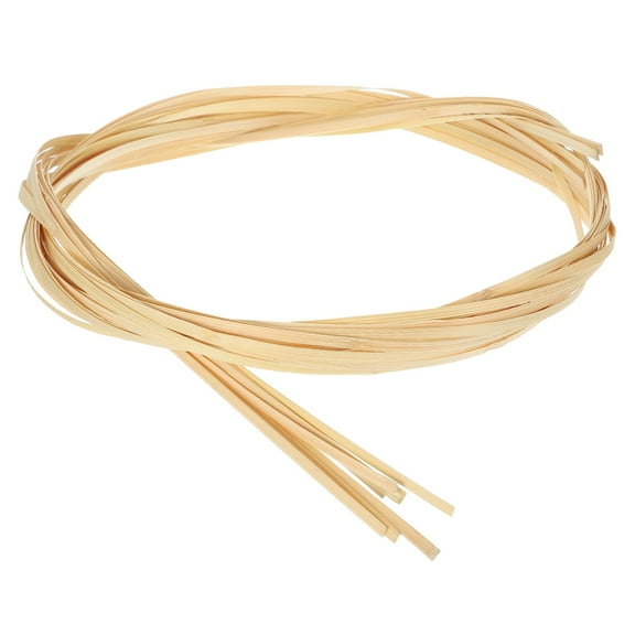 7 Rolls Bamboo Strips for Weaving, 0.2" x 10ft Basket Weaving Supplies, 0.5mm Thick