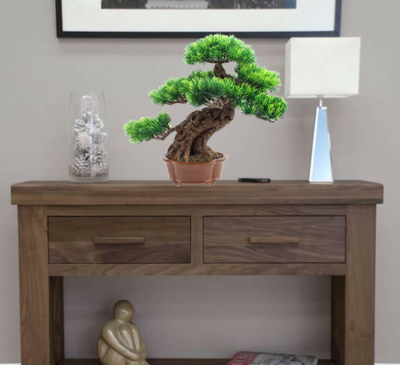 LS02548 Japanese Bonsai Pine Tree Artificial Faux Potted Plants