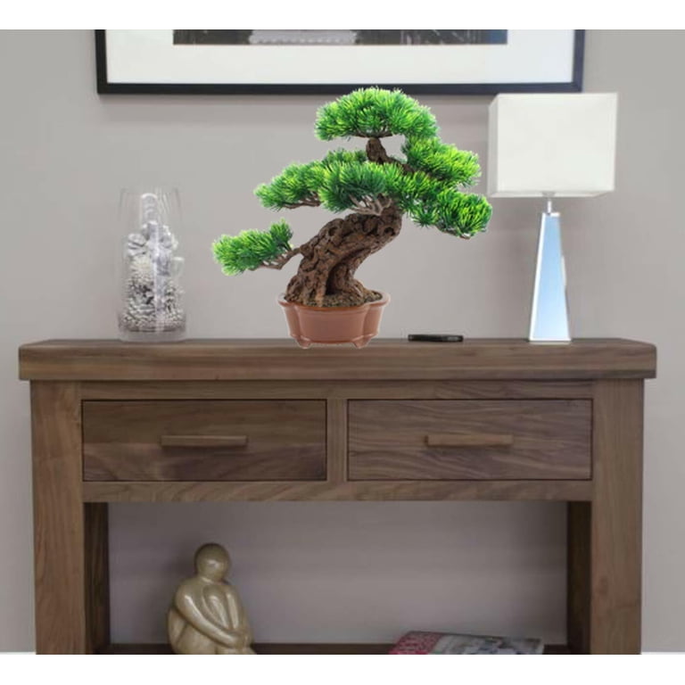 LS02548 Japanese Bonsai Pine Tree Artificial Faux Potted Plants