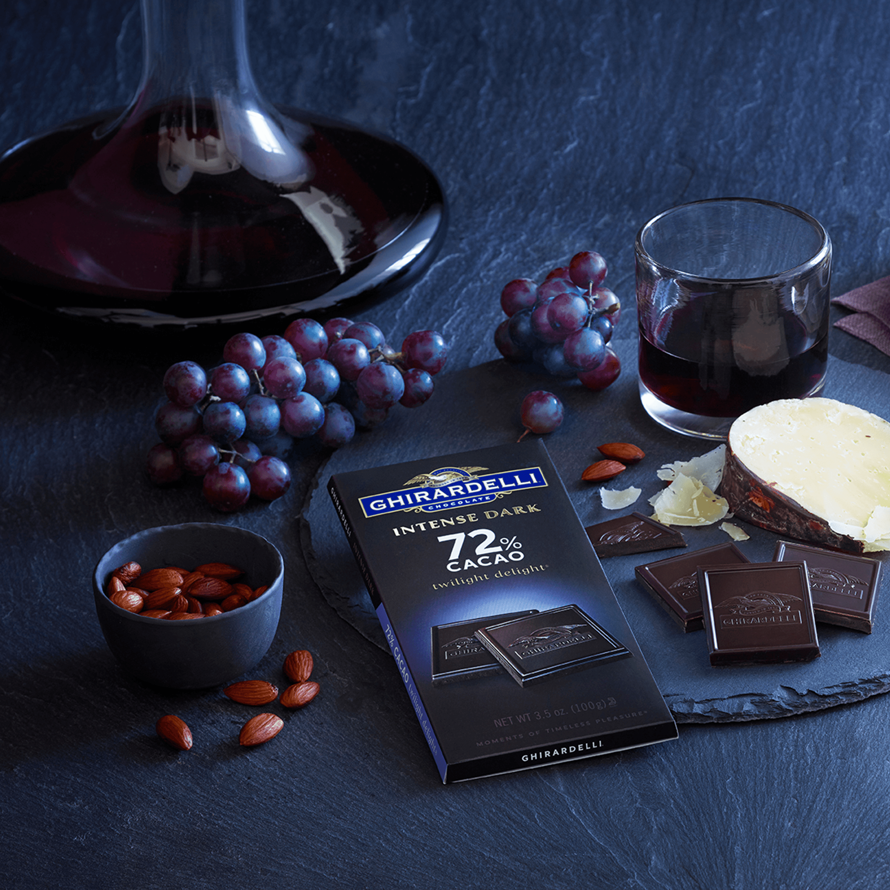Ghirardelli Intense Dark Chocolate Squares - 72% Cacao – 4.87 oz.