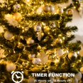 thumbnail image 2 of Cadena de luces navideñas con batería DealBeta 50 LED de 5 m, paquete de 4, 2 of 8